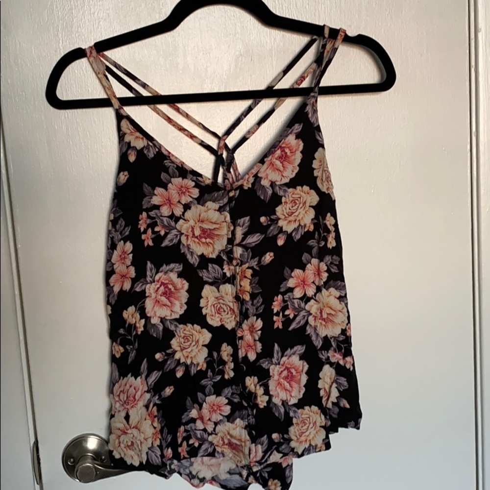 American Eagle floral tank